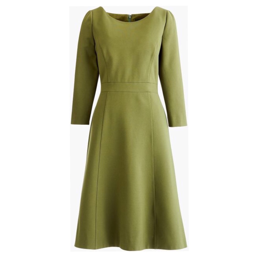 {J. Crew} Fit And Flare Sheath Dress Stretch Ponte